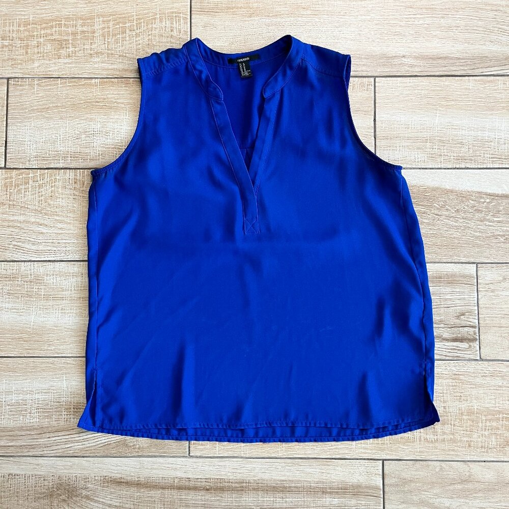 Womens Forever 21 Blue Sleeveless Tank Top - M